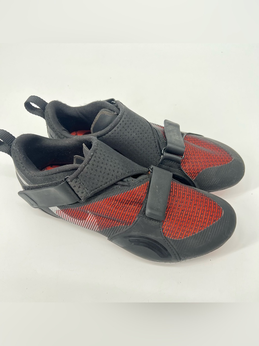 Nike SuperRep Cycle Shoes Black/Red Indoor Cycling Lightweight Strap Wmn's Sz 9 - Picture 2 of 11